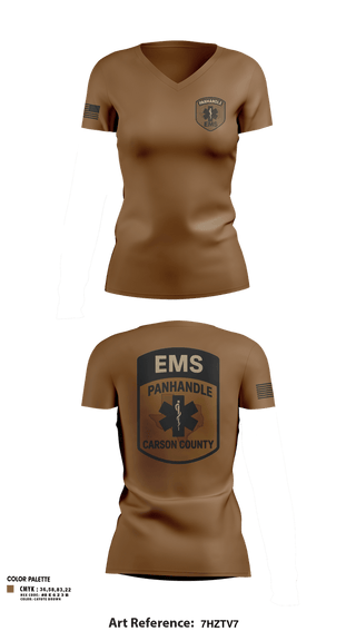 Womens Short Sleeve Vneck Shirt, Panhandle EMSPanhandle EMS, Fire Department, Teamtime, Team time, sublimation, custom sports apparel, team uniforms, spirit wear, spiritwear, sports uniforms, custom shirts, team store, custom team store, fundraiser sports, apparel fundraiser