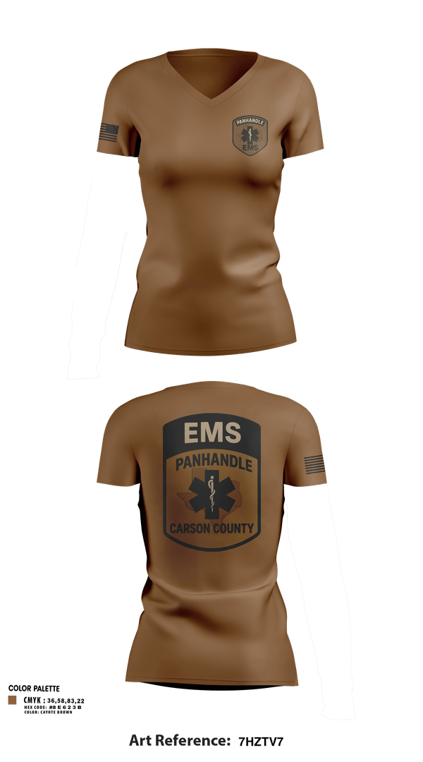 Womens Short Sleeve Vneck Shirt, Panhandle EMSPanhandle EMS, Fire Department, Teamtime, Team time, sublimation, custom sports apparel, team uniforms, spirit wear, spiritwear, sports uniforms, custom shirts, team store, custom team store, fundraiser sports, apparel fundraiser