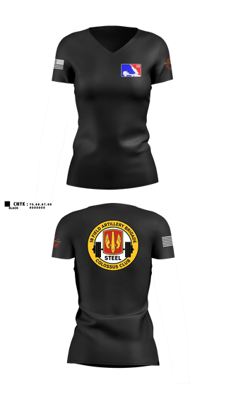 Womens Short Sleeve Vneck Shirt, H2F STORM, Army, Teamtime, Team time, sublimation, custom sports apparel, team uniforms, spirit wear, spiritwear, sports uniforms, custom shirts, team store, custom team store, fundraiser sports, apparel fundraiser
