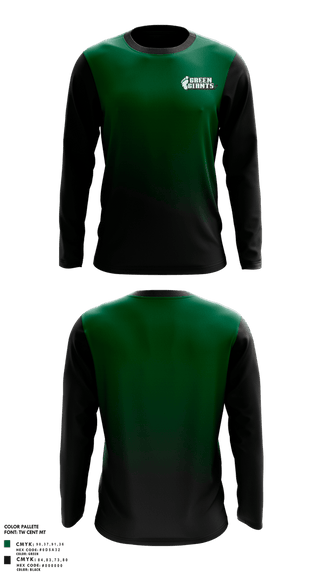Long Sleeve Performance Shirt, MN Green Giants, Ice Hockey, Teamtime, Team time, sublimation, custom sports apparel, team uniforms, spirit wear, spiritwear, sports uniforms, custom shirts, team store, custom team store, fundraiser sports, apparel fundraiser