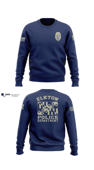 Crew Neck Sweatshirt, Elkton Police Department, Police, Teamtime, Team time, sublimation, custom sports apparel, team uniforms, spirit wear, spiritwear, sports uniforms, custom shirts, team store, custom team store, fundraiser sports, apparel fundraiser