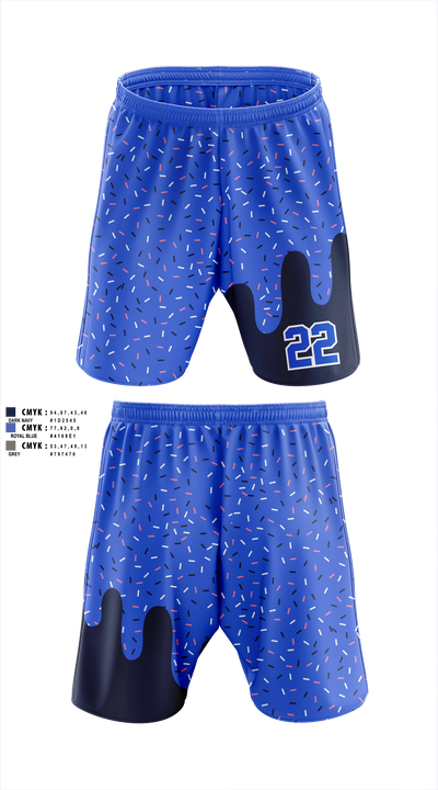 Plainview Hawks Athletic Shorts With Pockets - 40