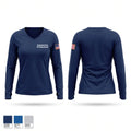 Greystone Park Fire Department Women's Long Sleeve V-neck Shirt - 1
