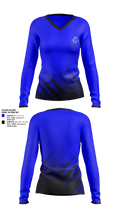 Epping Blue Devils 11703664 Women's Long Sleeve V-neck Shirt - 2