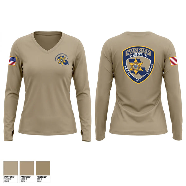 Womens Long Sleeve Vneck Shirt, SRO, Police, Teamtime, Team time, sublimation, custom sports apparel, team uniforms, spirit wear, spiritwear, sports uniforms, custom shirts, team store, custom team store, fundraiser sports, apparel fundraiser