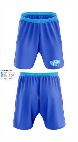 Athletic Shorts With Pockets, McKinley MS Gators, Cheer, Teamtime, Team time, sublimation, custom sports apparel, team uniforms, spirit wear, spiritwear, sports uniforms, custom shirts, team store, custom team store, fundraiser sports, apparel fundraiser