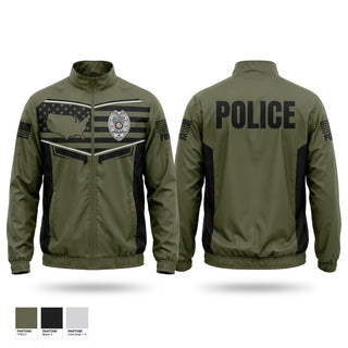 Windbreaker, AREA 30 CAREER CENTER LAW ENFORCEMENT, Police, Teamtime, Team time, sublimation, custom sports apparel, team uniforms, spirit wear, spiritwear, sports uniforms, custom shirts, team store, custom team store, fundraiser sports, apparel fundraiser