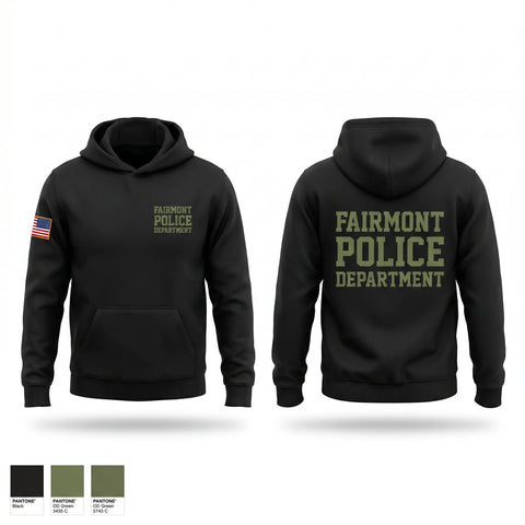 Hoodie, Fairmont Police Department, Police, Teamtime, Team time, sublimation, custom sports apparel, team uniforms, spirit wear, spiritwear, sports uniforms, custom shirts, team store, custom team store, fundraiser sports, apparel fundraiser