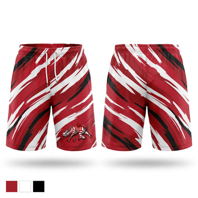 Zebras Athletic Shorts With Pockets - 1