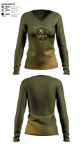 300 Elite 68151785 Women's Long Sleeve V-neck Shirt - 2