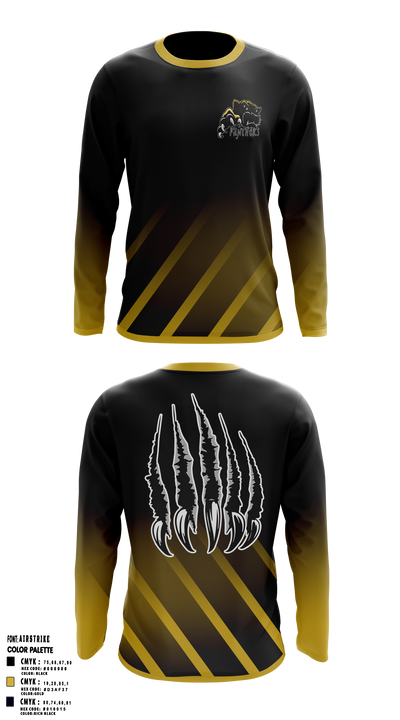 Wright Panthers 54256732 Long Sleeve Performance Shirt 1