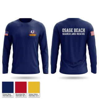 Long Sleeve Performance Shirt, Osage Beach Fire Protection District Search and Rescue, Fire Department, Teamtime, Team time, sublimation, custom sports apparel, team uniforms, spirit wear, spiritwear, sports uniforms, custom shirts, team store, custom team store, fundraiser sports, apparel fundraiser