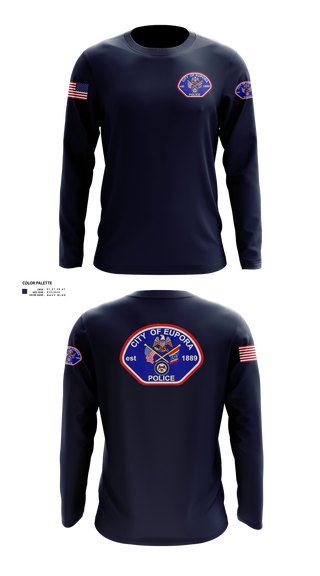 Long Sleeve Performance Shirt, EUPORA POLICE DEPARTMENT, Police, Teamtime, Team time, sublimation, custom sports apparel, team uniforms, spirit wear, spiritwear, sports uniforms, custom shirts, team store, custom team store, fundraiser sports, apparel fundraiser