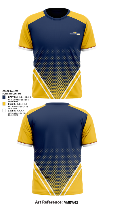 Commerce Chargers Youth Football And Cheer 56826114 Short Sleeve Performance Shirt - 1