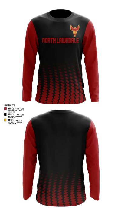 North Lawndale College Prep 83740937 Long Sleeve Performance Shirt 2
