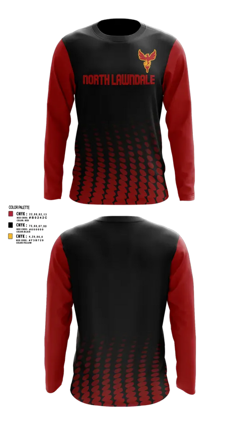 Long Sleeve Performance Shirt, North Lawndale College Prep, , Teamtime, Team time, sublimation, custom sports apparel, team uniforms, spirit wear, spiritwear, sports uniforms, custom shirts, team store, custom team store, fundraiser sports, apparel fundraiser