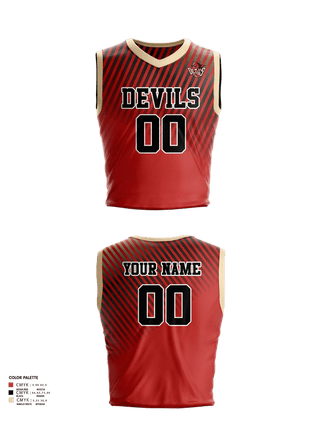 Womens Basketball Jersey, Red Springs Red Devils, Women's Basketball, Teamtime, Team time, sublimation, custom sports apparel, team uniforms, spirit wear, spiritwear, sports uniforms, custom shirts, team store, custom team store, fundraiser sports, apparel fundraiser