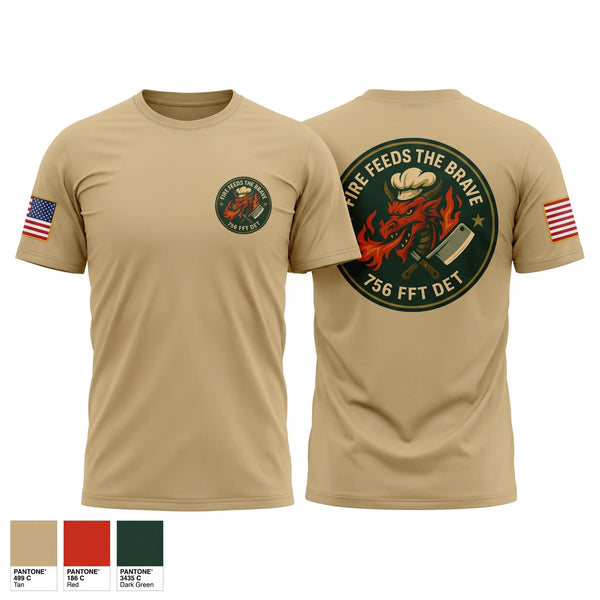 Old School Cotton Feel Shirt, 756th QM DET FFT, Army, Teamtime, Team time, sublimation, custom sports apparel, team uniforms, spirit wear, spiritwear, sports uniforms, custom shirts, team store, custom team store, fundraiser sports, apparel fundraiser