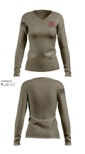 Northside Fire Rescue 76137630 Women's Long Sleeve V-neck Shirt - 23