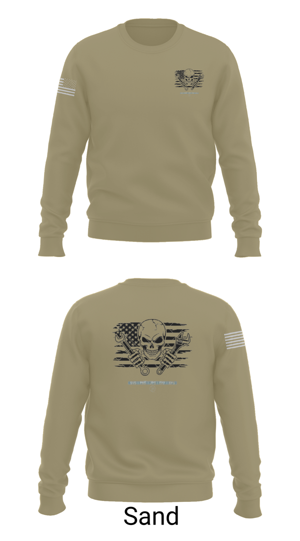 Crew Neck Sweatshirt, 1245th Transportation Company, , Teamtime, Team time, sublimation, custom sports apparel, team uniforms, spirit wear, spiritwear, sports uniforms, custom shirts, team store, custom team store, fundraiser sports, apparel fundraiser