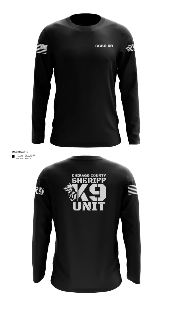 Long Sleeve Performance Shirt, Chisago County K9 Unit, , Teamtime, Team time, sublimation, custom sports apparel, team uniforms, spirit wear, spiritwear, sports uniforms, custom shirts, team store, custom team store, fundraiser sports, apparel fundraiser