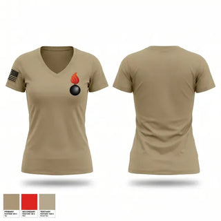 Womens Short Sleeve Vneck Shirt, AMMO, Air Force, Teamtime, Team time, sublimation, custom sports apparel, team uniforms, spirit wear, spiritwear, sports uniforms, custom shirts, team store, custom team store, fundraiser sports, apparel fundraiser