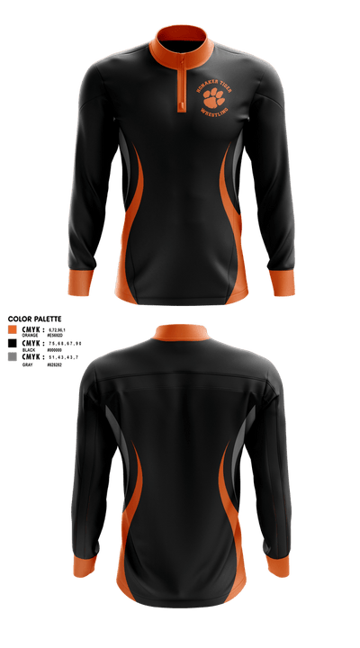 Honaker Tigers 66302356 Quarter Zip Jacket - 2