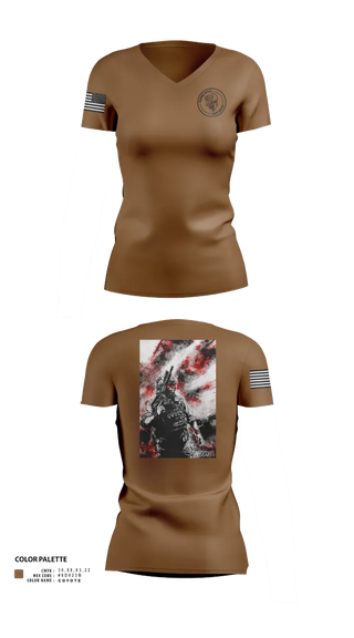 Womens Short Sleeve Vneck Shirt, Firearms Tactical Training Squad, , Teamtime, Team time, sublimation, custom sports apparel, team uniforms, spirit wear, spiritwear, sports uniforms, custom shirts, team store, custom team store, fundraiser sports, apparel fundraiser