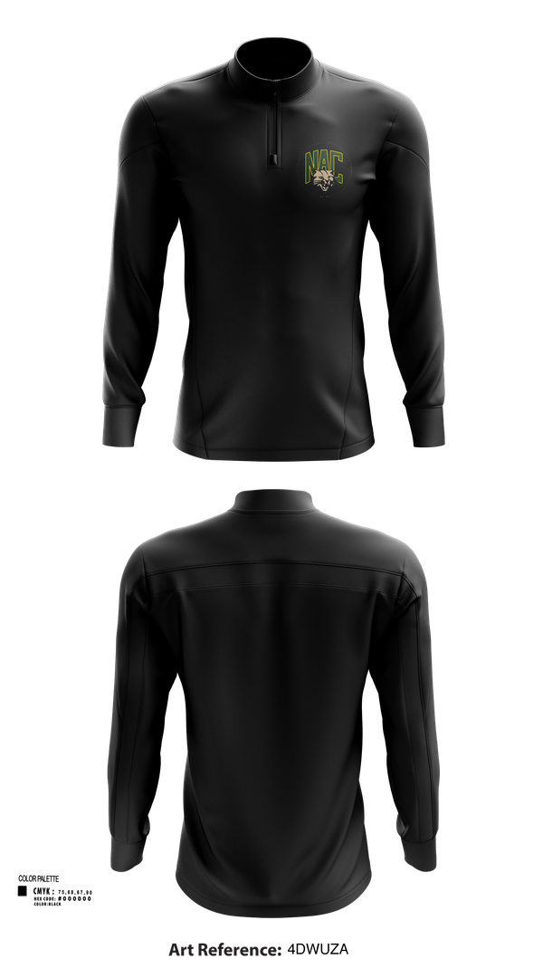 Quarter Zip Jacket, Northern Adirondack Central Middle School Soccer, Men's Soccer, Teamtime, Team time, sublimation, custom sports apparel, team uniforms, spirit wear, spiritwear, sports uniforms, custom shirts, team store, custom team store, fundraiser sports, apparel fundraiser