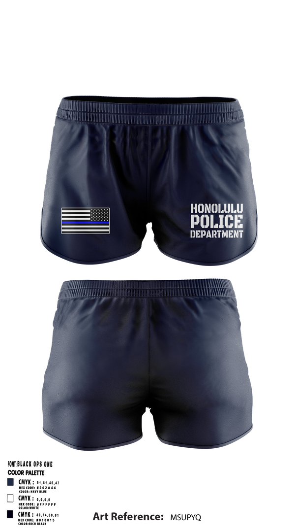 Ranger Panties, Honolulu Police Department, Police, Teamtime, Team time, sublimation, custom sports apparel, team uniforms, spirit wear, spiritwear, sports uniforms, custom shirts, team store, custom team store, fundraiser sports, apparel fundraiser