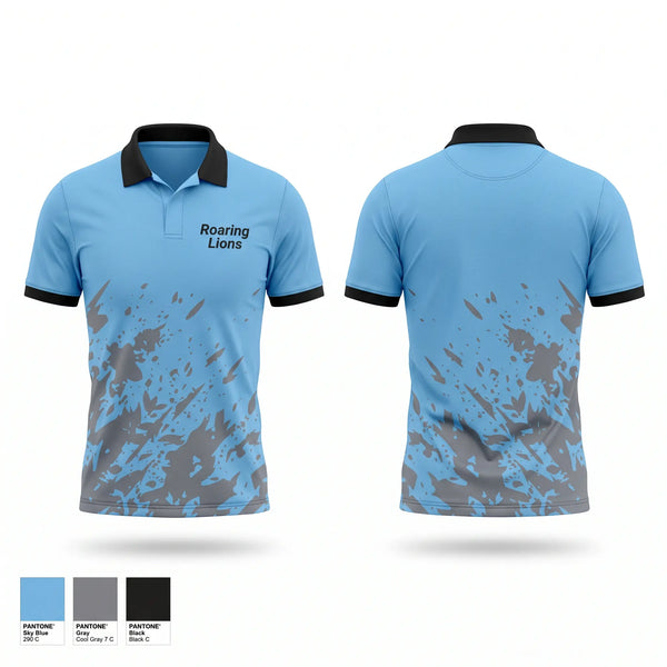Short Sleeve Performance Polo, Roaring Lions, Men's Soccer, Teamtime, Team time, sublimation, custom sports apparel, team uniforms, spirit wear, spiritwear, sports uniforms, custom shirts, team store, custom team store, fundraiser sports, apparel fundraiser