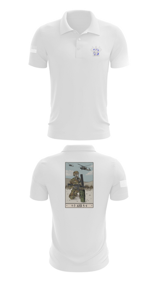 Short Sleeve Performance Polo, 4-3 HHC, Army, Teamtime, Team time, sublimation, custom sports apparel, team uniforms, spirit wear, spiritwear, sports uniforms, custom shirts, team store, custom team store, fundraiser sports, apparel fundraiser