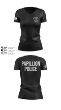 Papillion Police Department 67214672 Women's Short Sleeve V-neck Shirt - 103