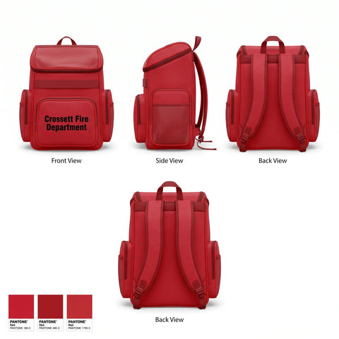 Gear Bag, Crossett Fire Department, Fire Department, Teamtime, Team time, sublimation, custom sports apparel, team uniforms, spirit wear, spiritwear, sports uniforms, custom shirts, team store, custom team store, fundraiser sports, apparel fundraiser