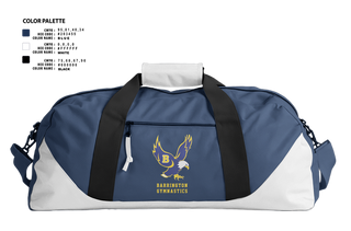 Duffle Bag, Barrington High School Gymnastics, Spirit Store, Teamtime, Team time, sublimation, custom sports apparel, team uniforms, spirit wear, spiritwear, sports uniforms, custom shirts, team store, custom team store, fundraiser sports, apparel fundraiser