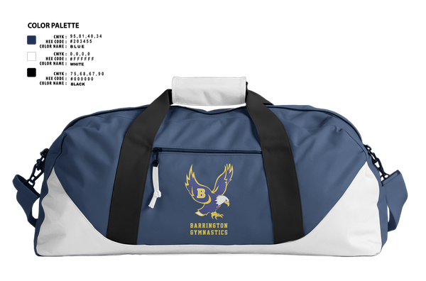 Duffle Bag, Barrington High School Gymnastics, Spirit Store, Teamtime, Team time, sublimation, custom sports apparel, team uniforms, spirit wear, spiritwear, sports uniforms, custom shirts, team store, custom team store, fundraiser sports, apparel fundraiser