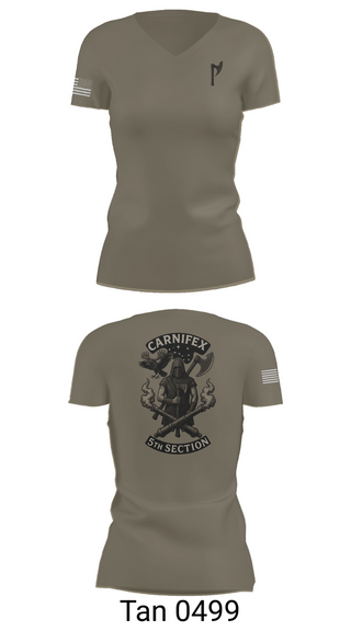 Womens Short Sleeve Vneck Shirt, 2-8 FA, C BTRY, , Teamtime, Team time, sublimation, custom sports apparel, team uniforms, spirit wear, spiritwear, sports uniforms, custom shirts, team store, custom team store, fundraiser sports, apparel fundraiser