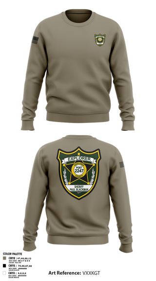 Crew Neck Sweatshirt, Explorer Post 2247, , Teamtime, Team time, sublimation, custom sports apparel, team uniforms, spirit wear, spiritwear, sports uniforms, custom shirts, team store, custom team store, fundraiser sports, apparel fundraiser