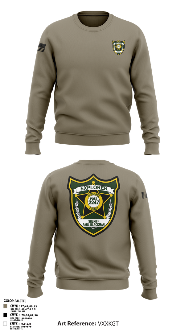 Crew Neck Sweatshirt, Explorer Post 2247, , Teamtime, Team time, sublimation, custom sports apparel, team uniforms, spirit wear, spiritwear, sports uniforms, custom shirts, team store, custom team store, fundraiser sports, apparel fundraiser