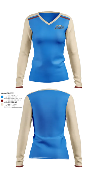 Womens Long Sleeve Vneck Shirt, Softball ShaunaS, Softball, Teamtime, Team time, sublimation, custom sports apparel, team uniforms, spirit wear, spiritwear, sports uniforms, custom shirts, team store, custom team store, fundraiser sports, apparel fundraiser