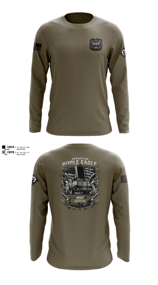 Long Sleeve Performance Shirt, 204th MDP, Army, Teamtime, Team time, sublimation, custom sports apparel, team uniforms, spirit wear, spiritwear, sports uniforms, custom shirts, team store, custom team store, fundraiser sports, apparel fundraiser