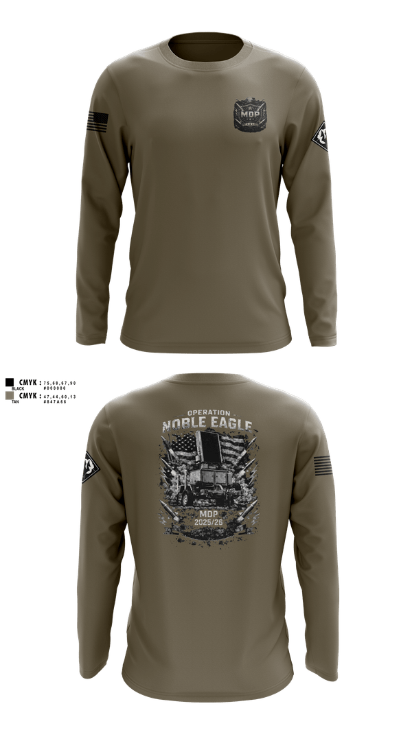 Long Sleeve Performance Shirt, 204th MDP, Army, Teamtime, Team time, sublimation, custom sports apparel, team uniforms, spirit wear, spiritwear, sports uniforms, custom shirts, team store, custom team store, fundraiser sports, apparel fundraiser