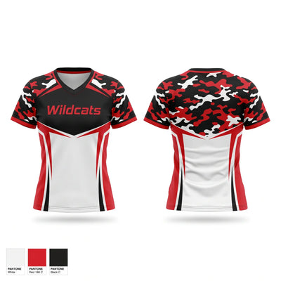 Wildcats Women's Short Sleeve V-neck Shirt - 1