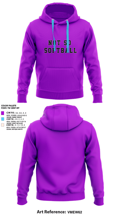 Not so Softball 34389143 Hoodie - 1