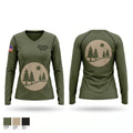 York County Park Ranger Division Women's Long Sleeve V-neck Shirt - 1