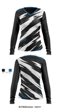 Owls 78290861 Women's Long Sleeve V-neck Shirt - 2