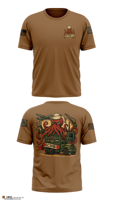 Navy cargo handling battalion One Short Sleeve Performance Shirt - 1