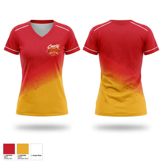 Womens Long Sleeve Vneck Shirt, Bridgeport High School Basketball, Men's Basketball, Teamtime, Team time, sublimation, custom sports apparel, team uniforms, spirit wear, spiritwear, sports uniforms, custom shirts, team store, custom team store, fundraiser sports, apparel fundraiser