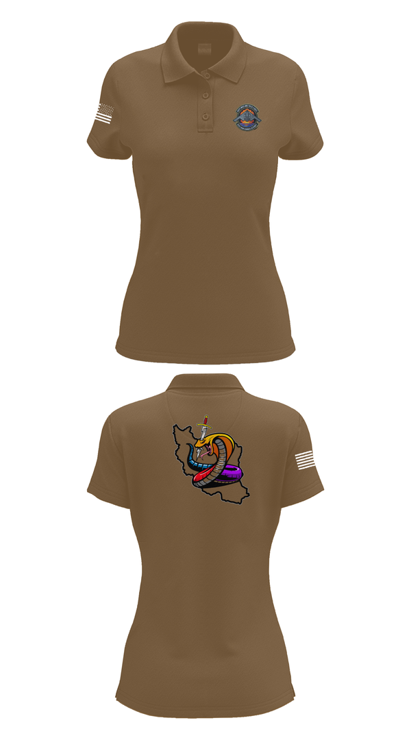 Womens Short Sleeve Performance Polo, Iran DCIT, Army, Teamtime, Team time, sublimation, custom sports apparel, team uniforms, spirit wear, spiritwear, sports uniforms, custom shirts, team store, custom team store, fundraiser sports, apparel fundraiser