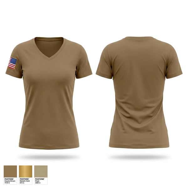 Womens Short Sleeve Vneck Shirt, 320th PSYOP, Army, Teamtime, Team time, sublimation, custom sports apparel, team uniforms, spirit wear, spiritwear, sports uniforms, custom shirts, team store, custom team store, fundraiser sports, apparel fundraiser